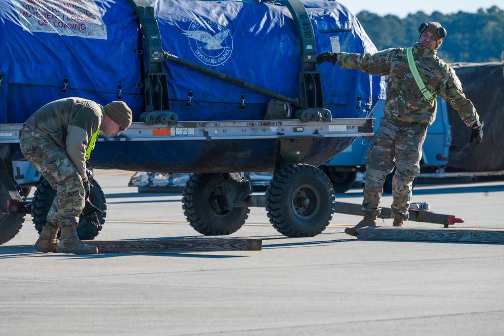 169th Logistics Readiness Squadron stages mock deployment cargo