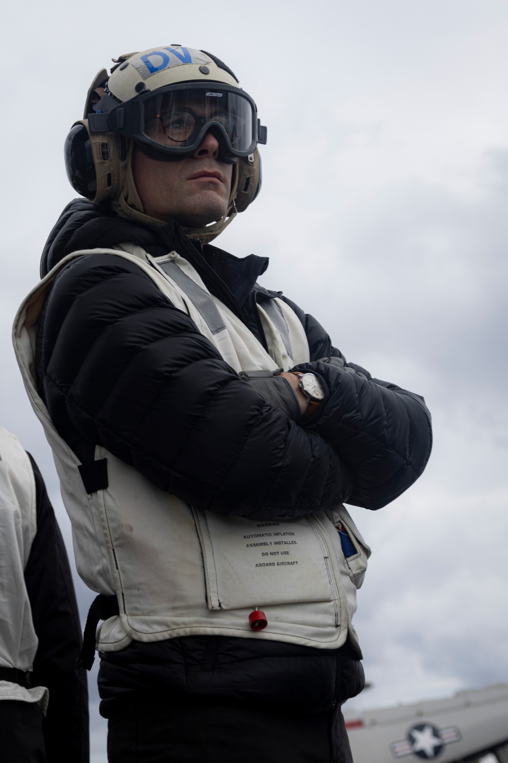 Distinguished Visitors observe flight operations aboard USS Gerald R. Ford (CVN 78)