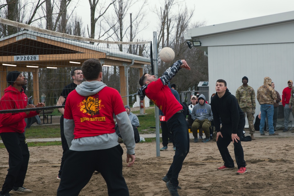 5-25 FAR Plays Volleyball as part of Sports Week at MKAB