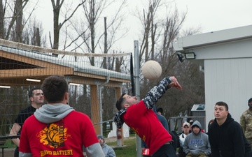 5-25 FAR Plays Volleyball as part of Sports Week at MKAB