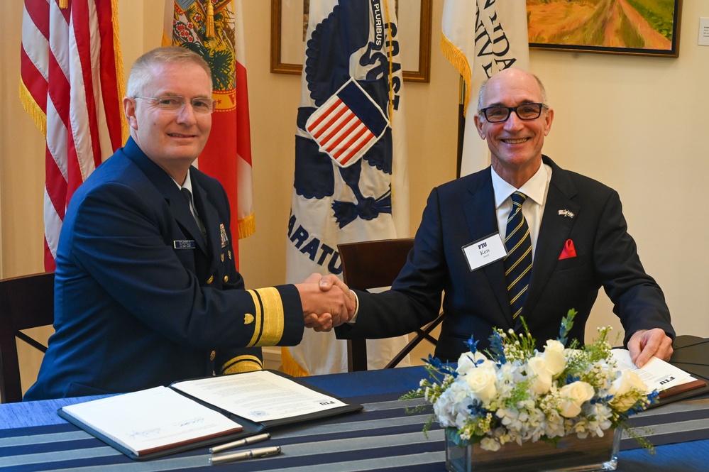 Coast Guard signs Memorandum of Agreement with Florida International University