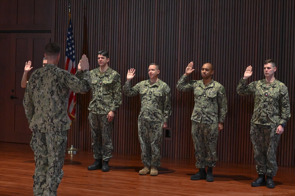 U.S. Navy Band Reenlistment Ceremony