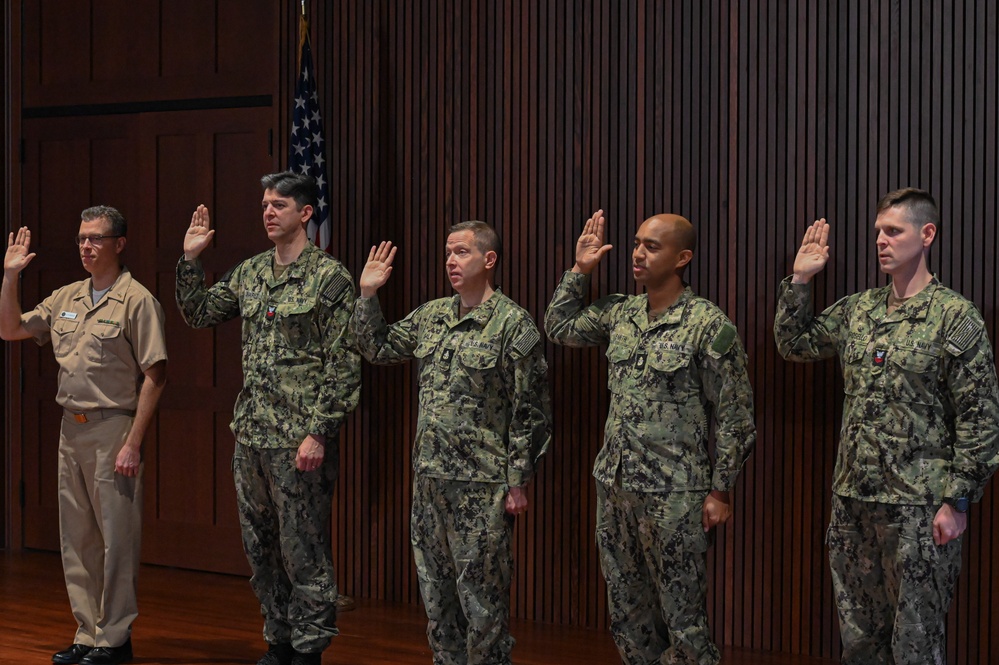 U.S. Navy Band Reenlistment Ceremony