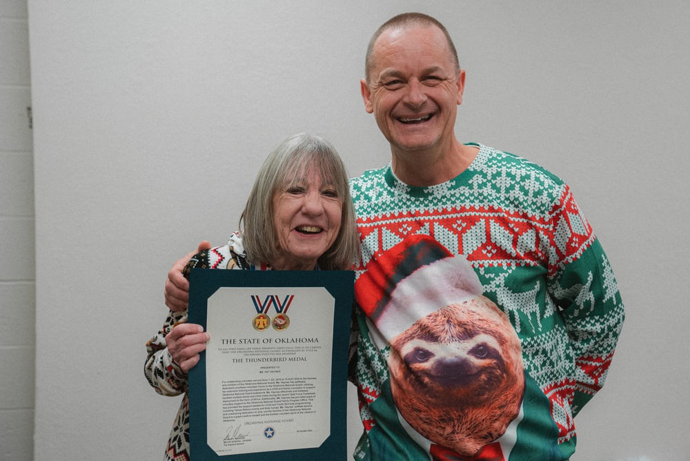 OKNG Volunteer Receives Thunderbird Medal