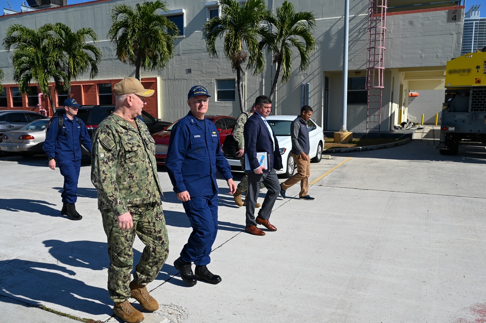 Vice Chairman of the Joint Chiefs of Staff visits Coast Guard Base Miami Beach