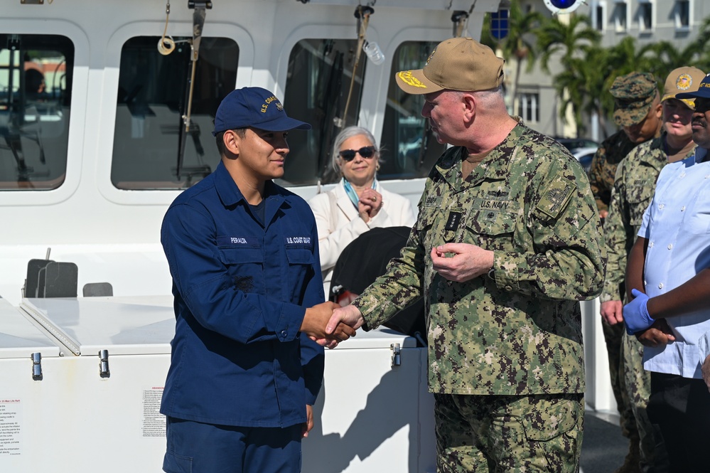 Vice Chairman of the Joint Chiefs of Staff visits Coast Guard Base Miami Beach