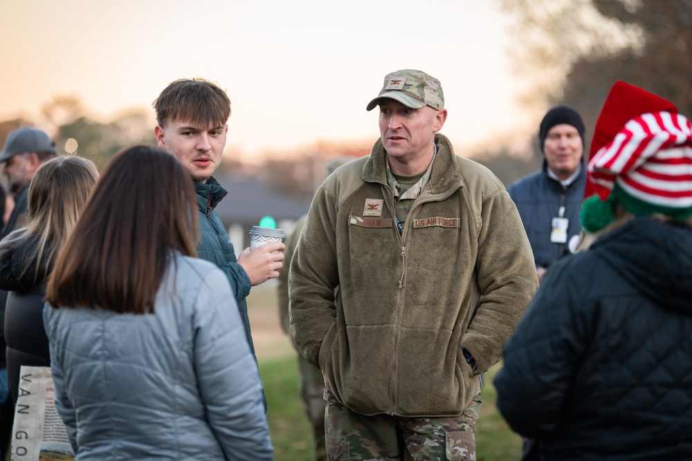 Arnold AFB team members come together for second annual Christmas tree lighting