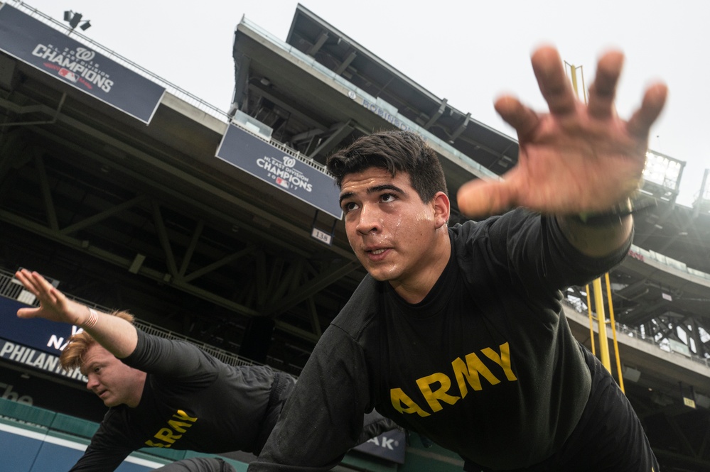 Army vs. Navy HIIT workout at Nationals Park