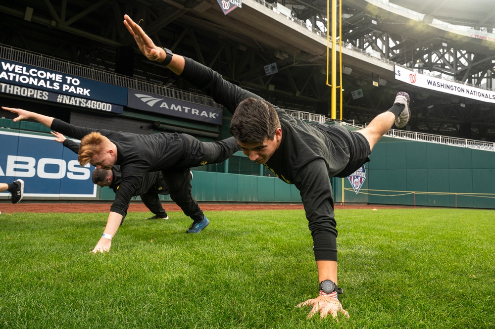 Army vs. Navy HIIT workout at Nationals Park