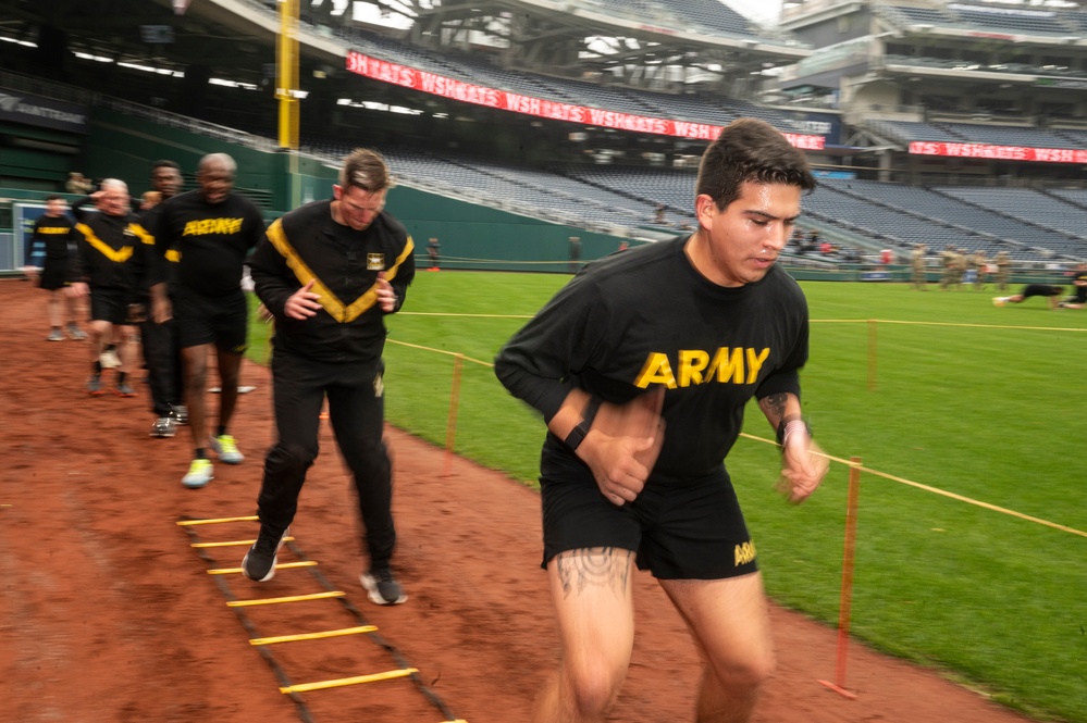 Army vs. Navy HIIT workout at Nationals Park