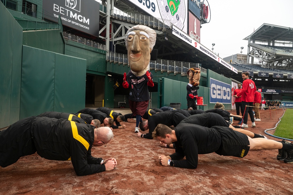 Army vs. Navy HIIT workout at Nationals Park