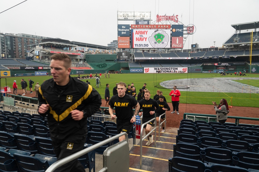 Army vs. Navy HIIT workout at Nationals Park