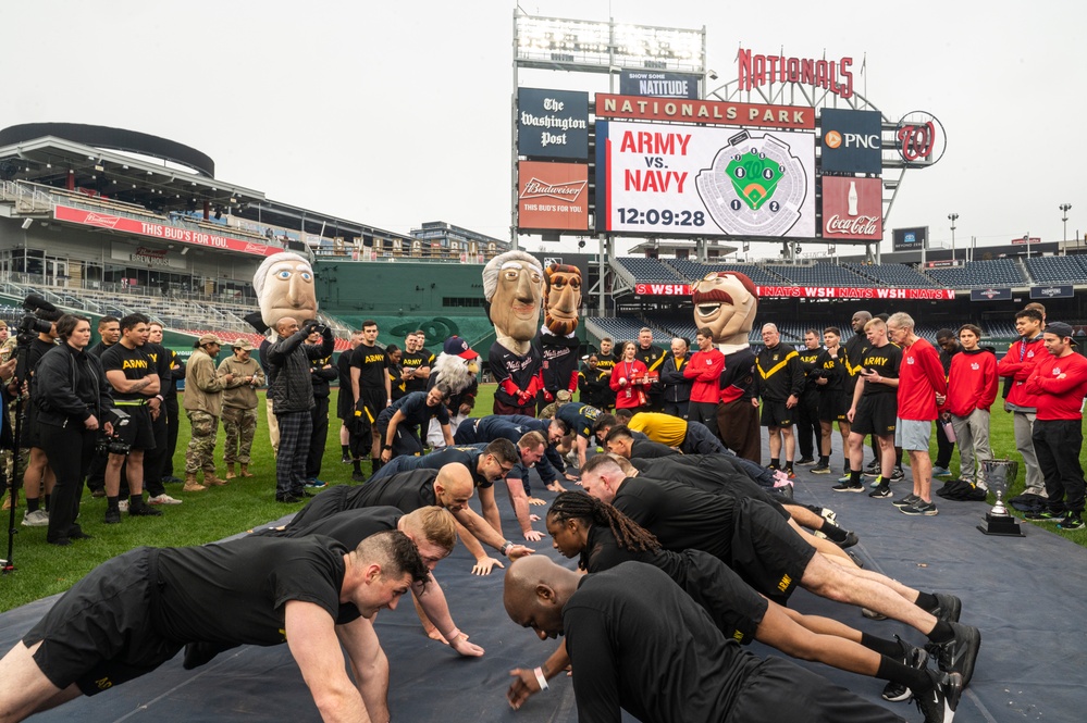 Army vs. Navy HIIT workout at Nationals Park