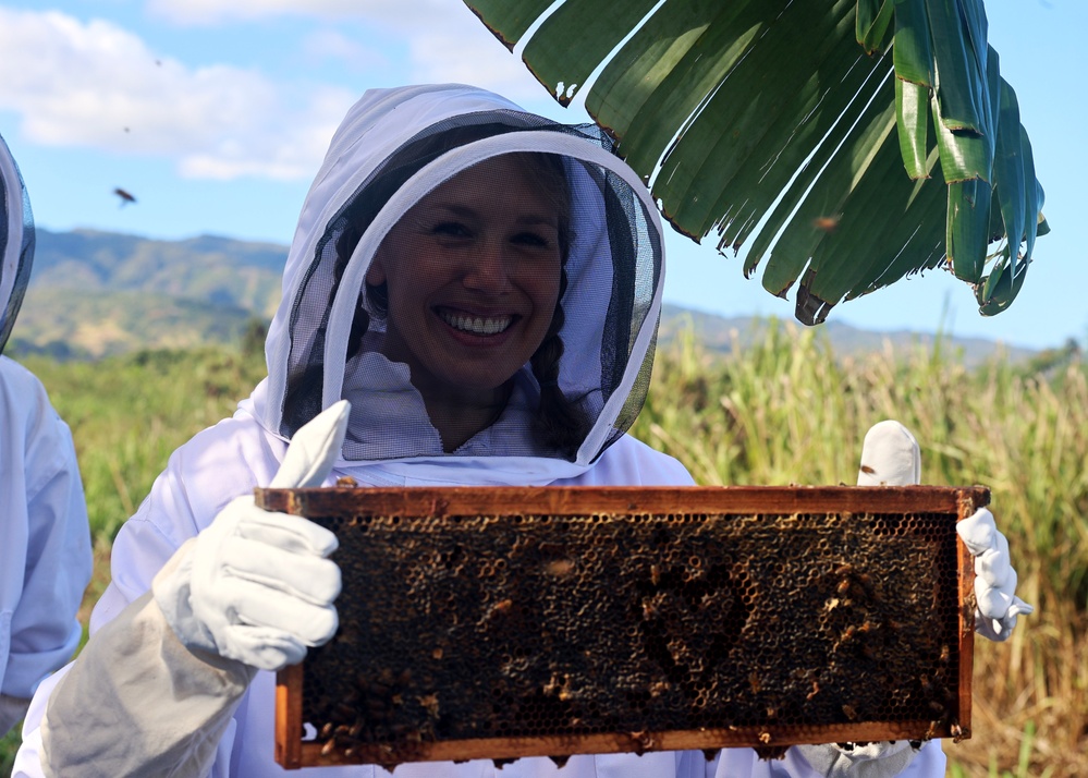 Assistant SECNAV Visit HI Honey Farm