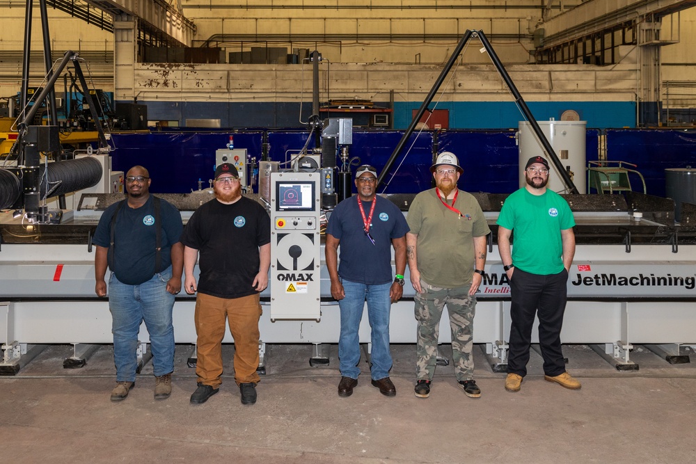 Waterjets Expand Capabilities for Shop 11 at Norfolk Naval Shipyard