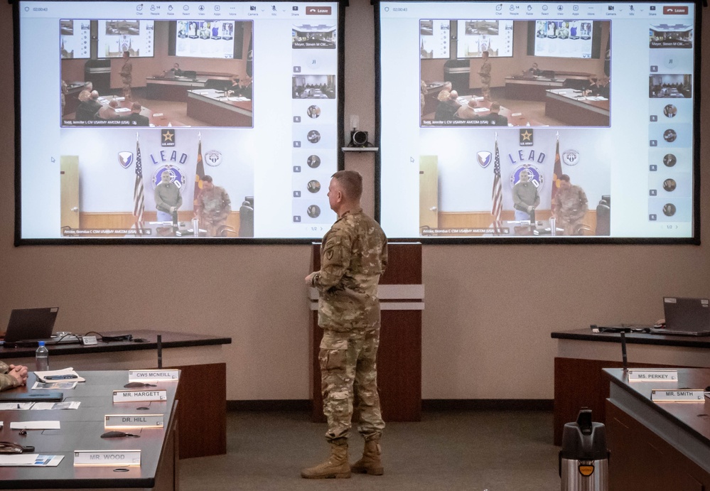 AMC Commander Recognizes LEAD Virtually