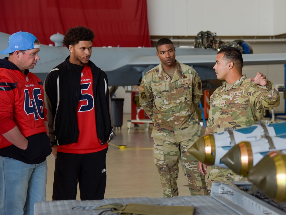 Houston Texans visit the 147th Attack Wing