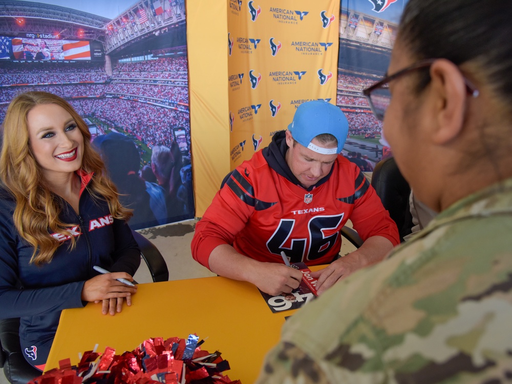 Houston Texans visit the 147th Attack Wing