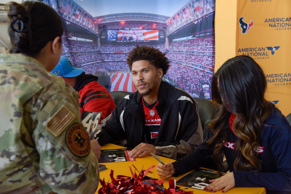 Houston Texans visit the 147th Attack Wing