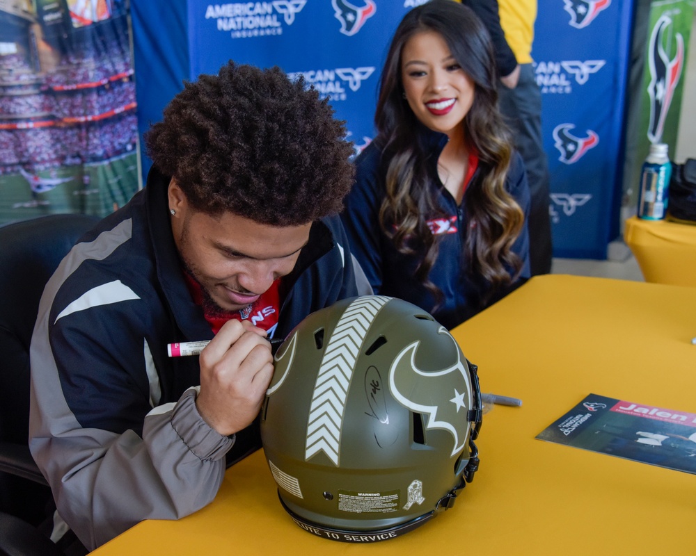 Houston Texans visit the 147th Attack Wing