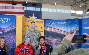 Houston Texans visit the 147th Attack Wing