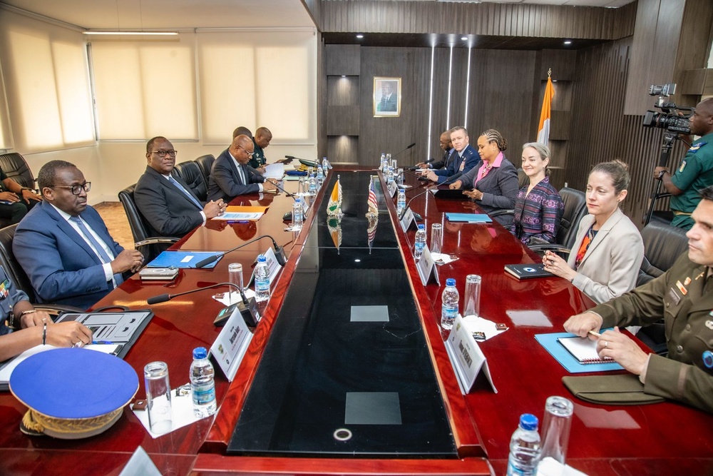 General Ekman with OSD Policy visits Côte d'Ivoire