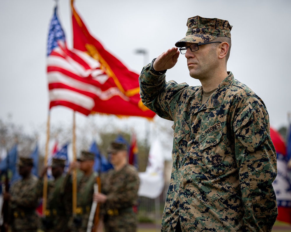 Master Gunnery Sgt. Goodman retirement ceremony