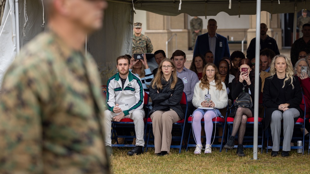 Master Gunnery Sgt. Goodman retirement ceremony