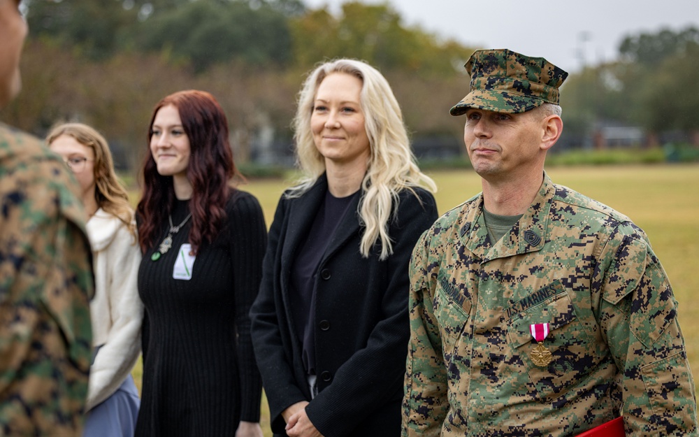 Master Gunnery Sgt. Goodman retirement ceremony