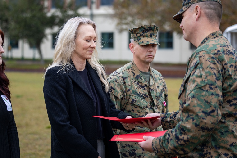 Master Gunnery Sgt. Goodman retirement ceremony
