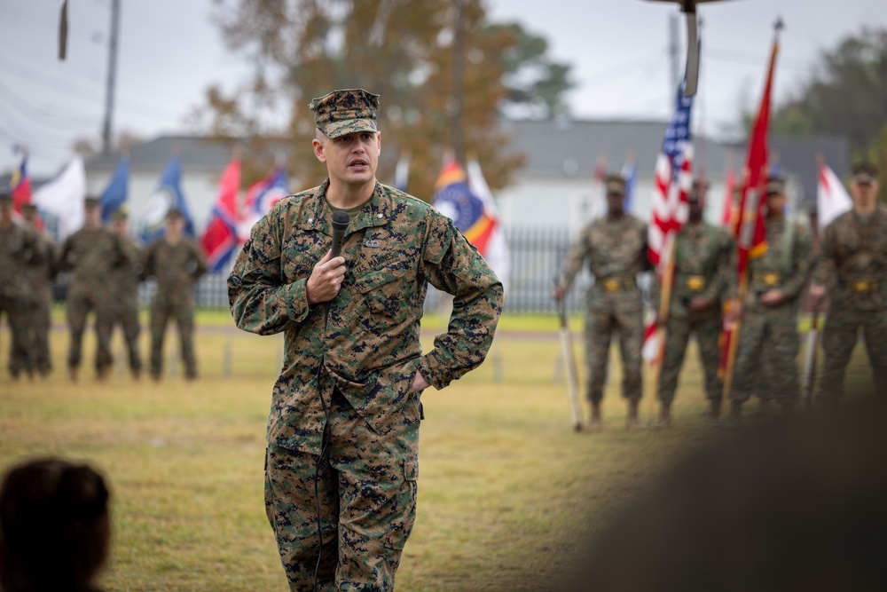 Master Gunnery Sgt. Goodman retirement ceremony