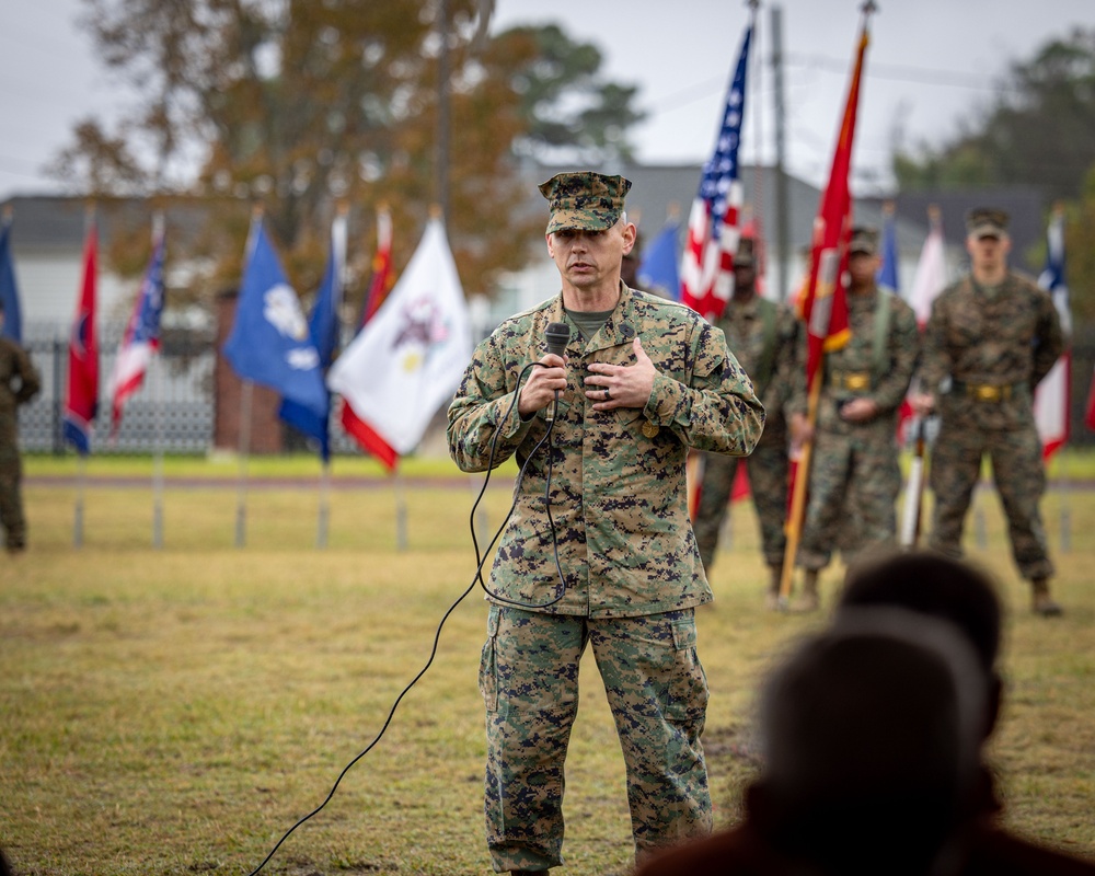 Master Gunnery Sgt. Goodman retirement ceremony