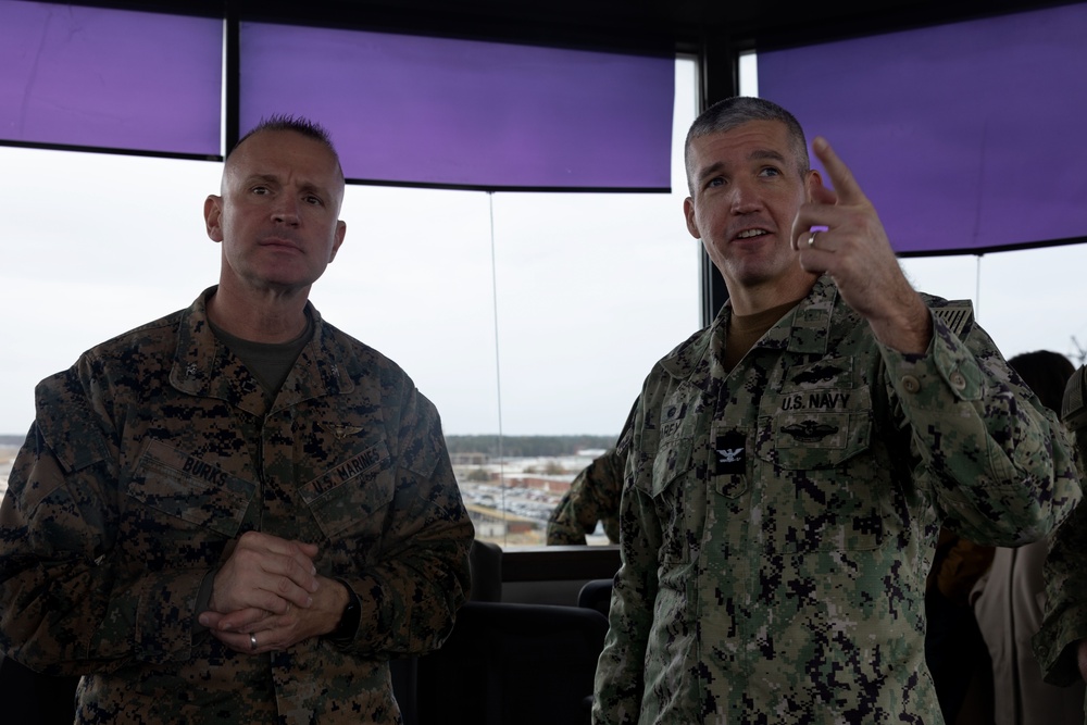 NAVFAC Mid-Atlantic CO tours MCAS Cherry Point