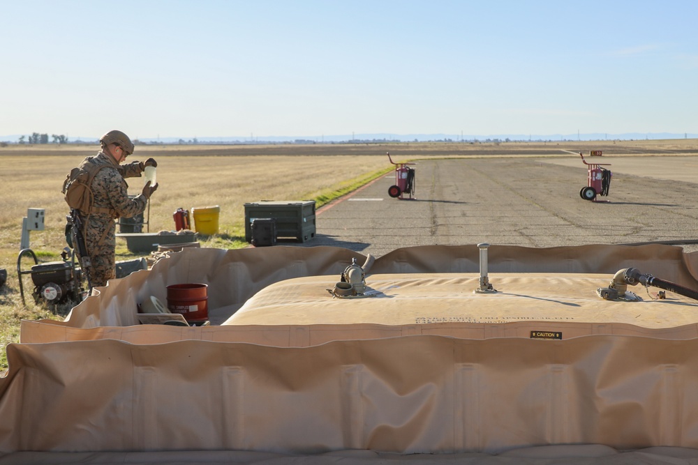 Steel Knight 24: MWSS-373 Marines test forward arming and refueling point at Beale AFB