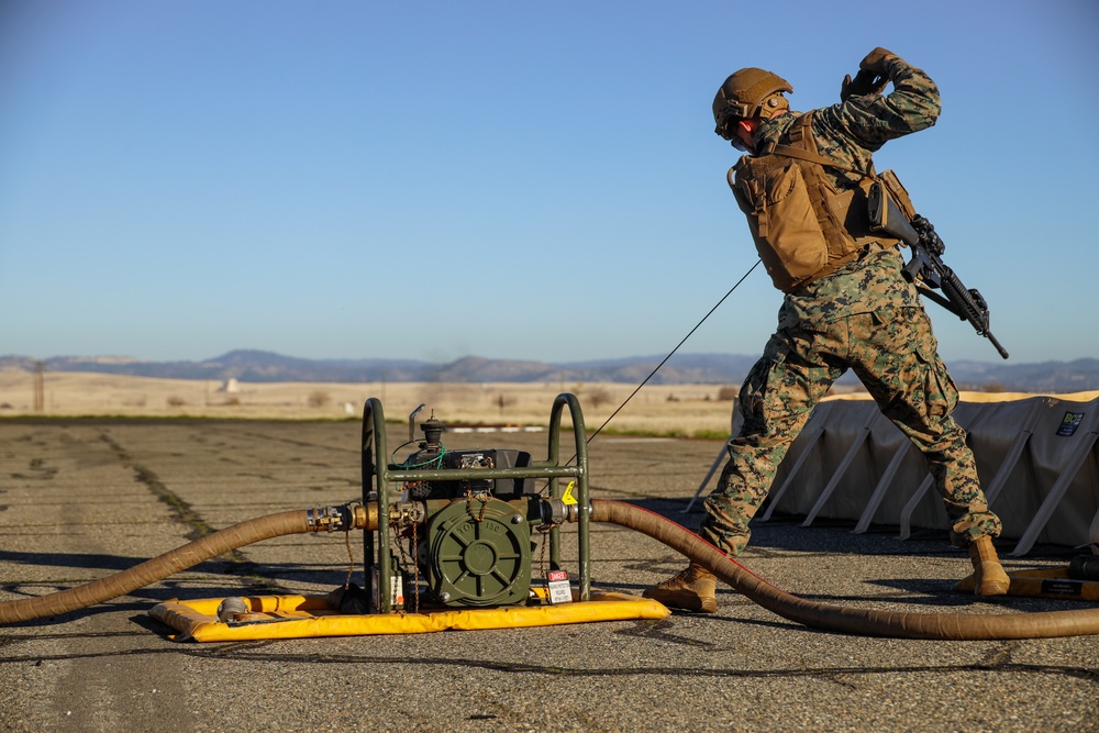 Steel Knight 24: MWSS-373 Marines test forward arming and refueling point at Beale AFB