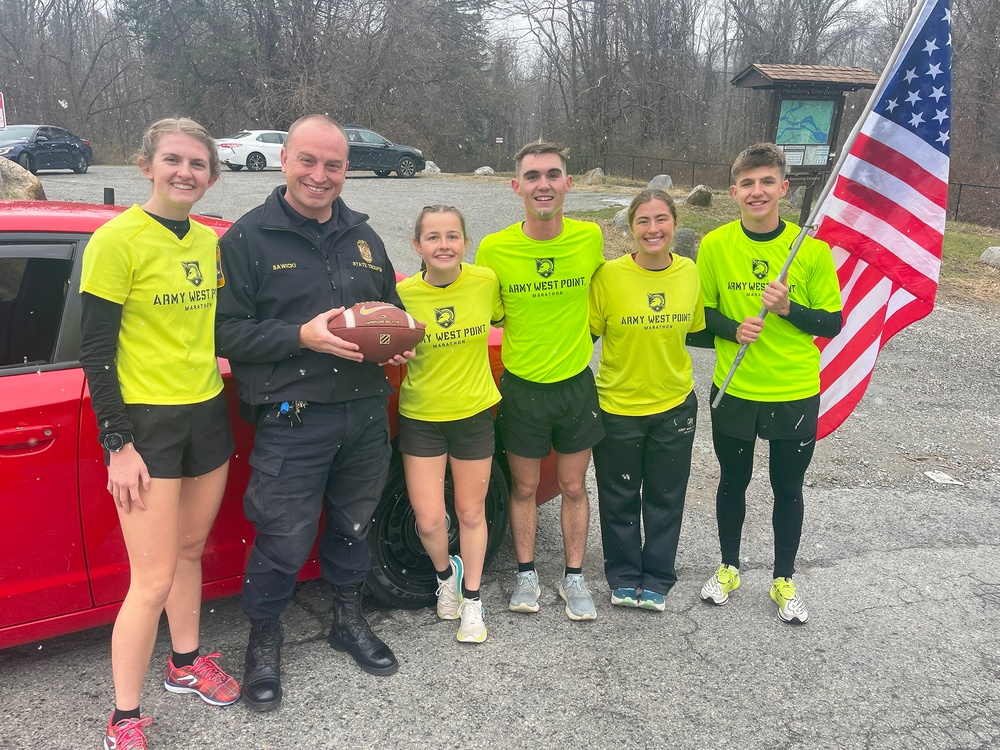 Marathon Team takes Army-Navy Game Ball Run mantle, begins journey to D.C. Wednesday