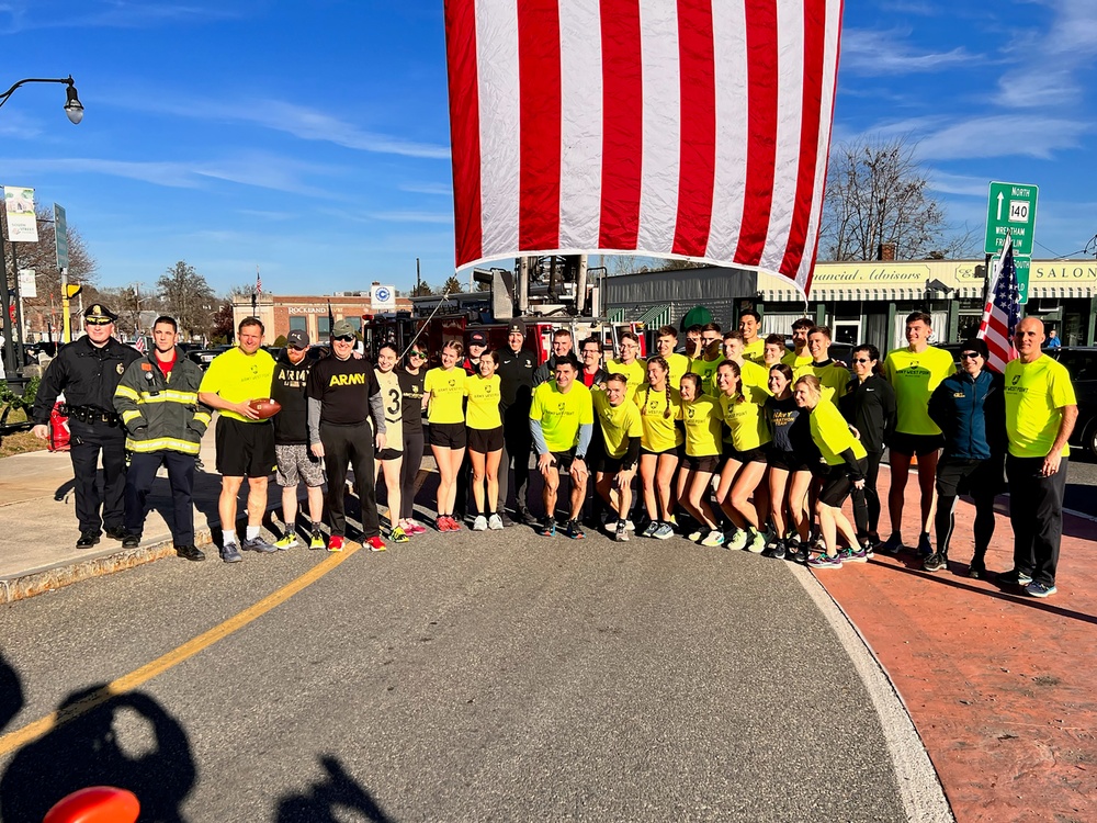 Marathon Team takes Army-Navy Game Ball Run mantle, begins journey to D.C. Wednesday