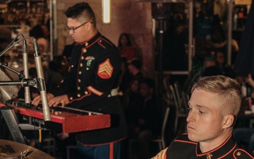 Marine Band San Diego and Bruno Little Italy Tree Lighting event