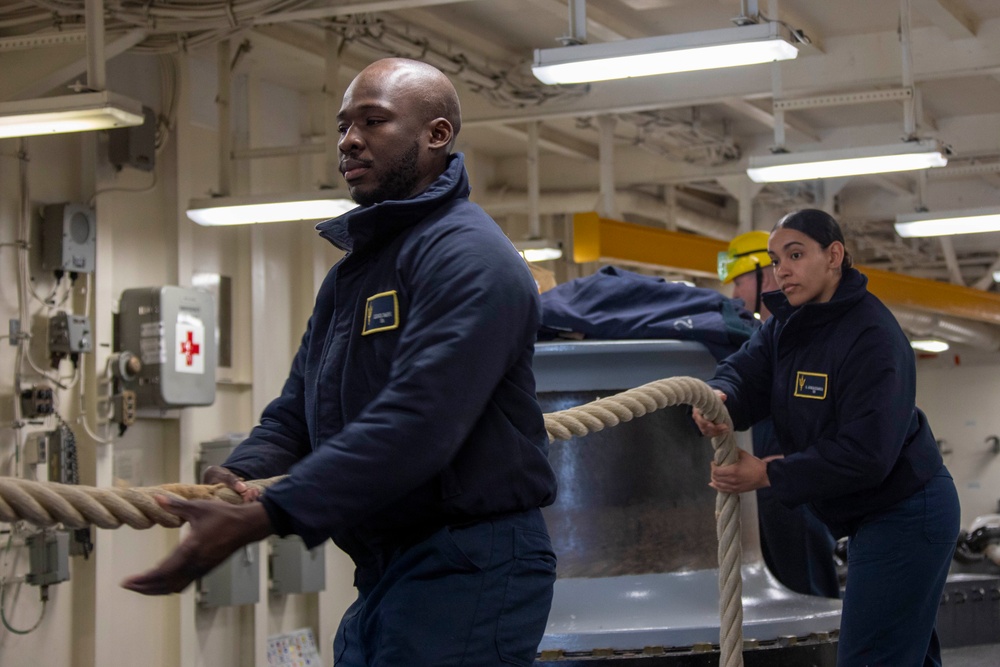 Sailors Conduct Sea-and-Anchor