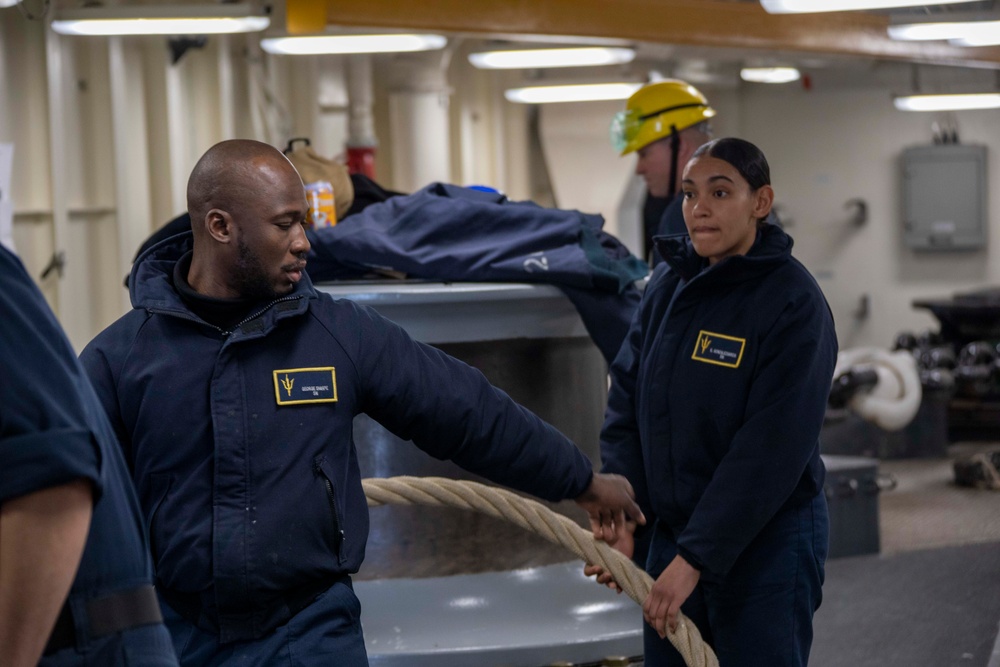 Sailors Conduct Sea-and-Anchor