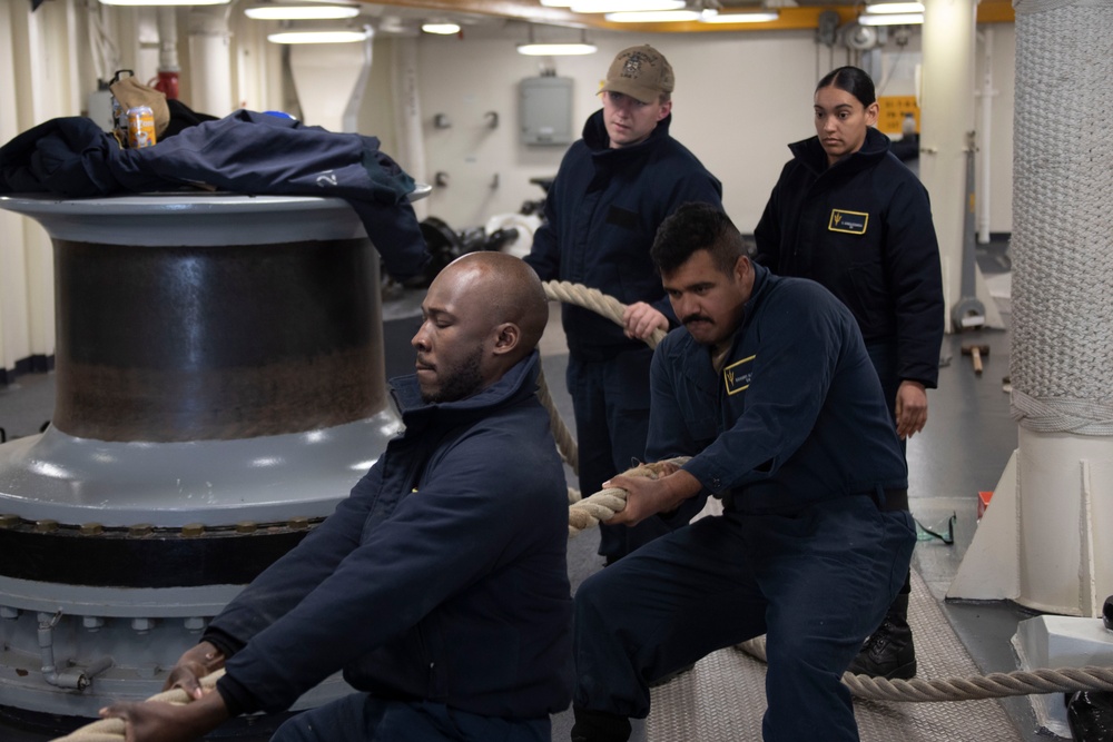 Sailors Conduct Sea-and-Anchor