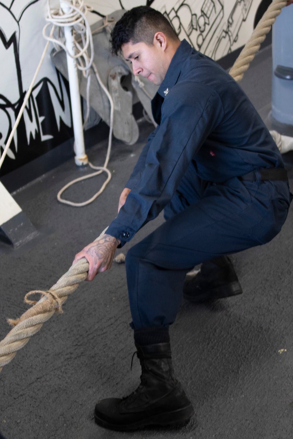 Sailors Conduct Sea-and-Anchor