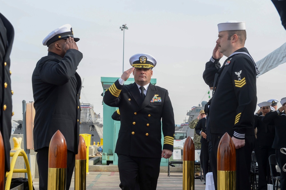 Littoral Combat Ship Squadron One Conducts Change of Command