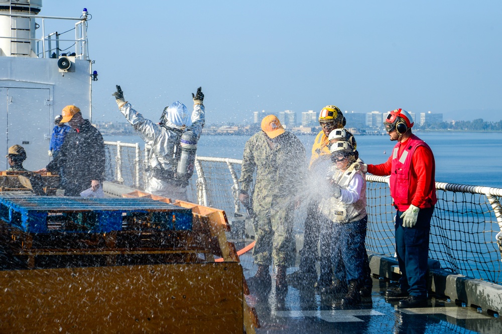 USNS Mercy Exercise 25-1 Flight Deck Fire Drill