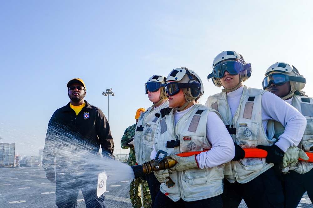 USNS Mercy Exercise 25-1 Flight Deck Fire Drill