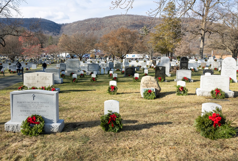 Volunteer spirit, hard work in paying respect to those buried at cemetery during Wreaths Across America