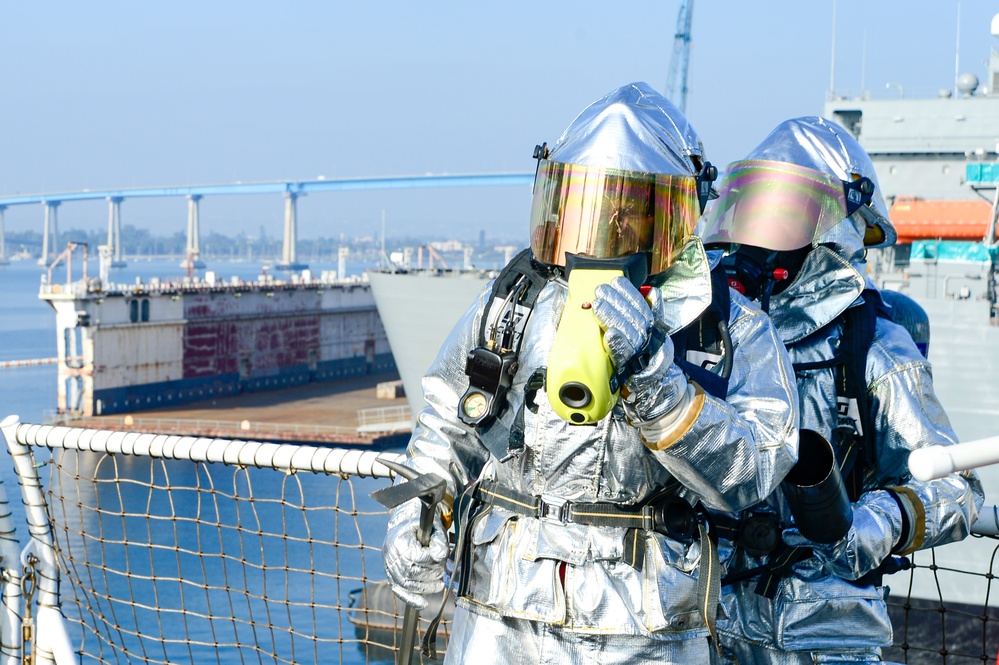 USNS Mercy Exercise 25-1 Flight Deck Fire Drill