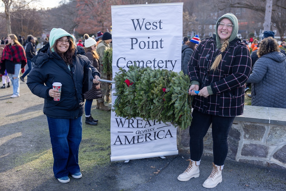 Volunteer spirit, hard work in paying respect to those buried at cemetery during Wreaths Across America