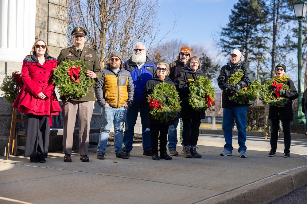 Volunteer spirit, hard work in paying respect to those buried at cemetery during Wreaths Across America