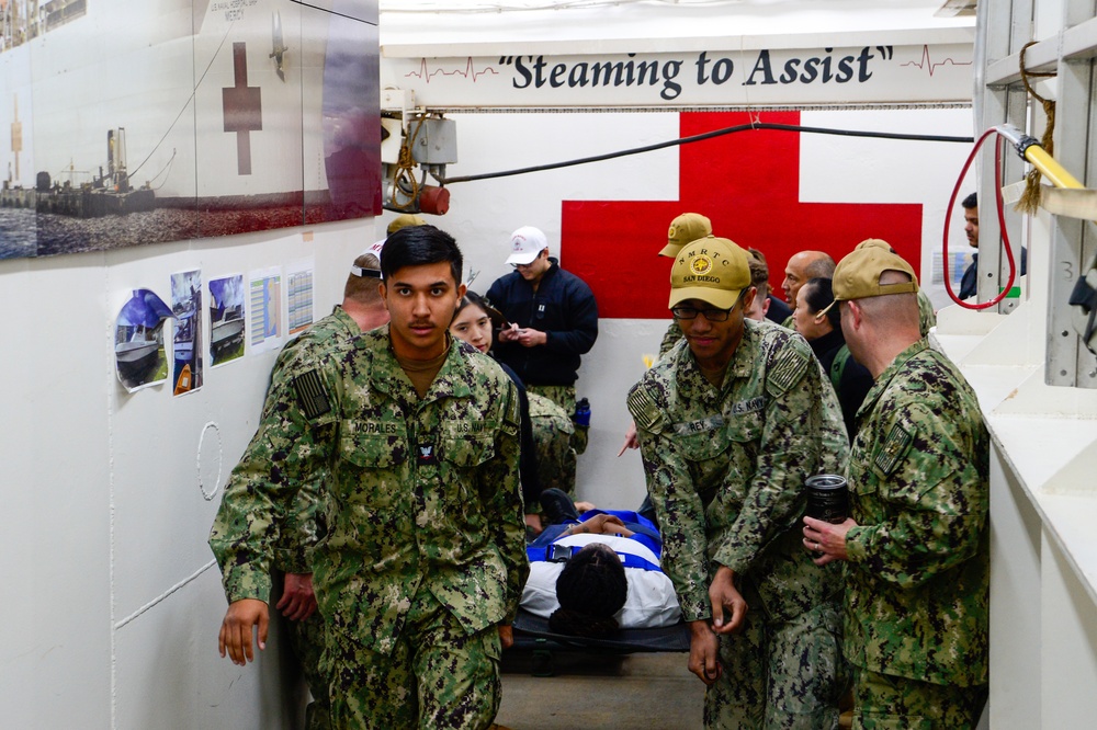 USNS Mercy Exercise 25-1 Final Mass Casualty Drill